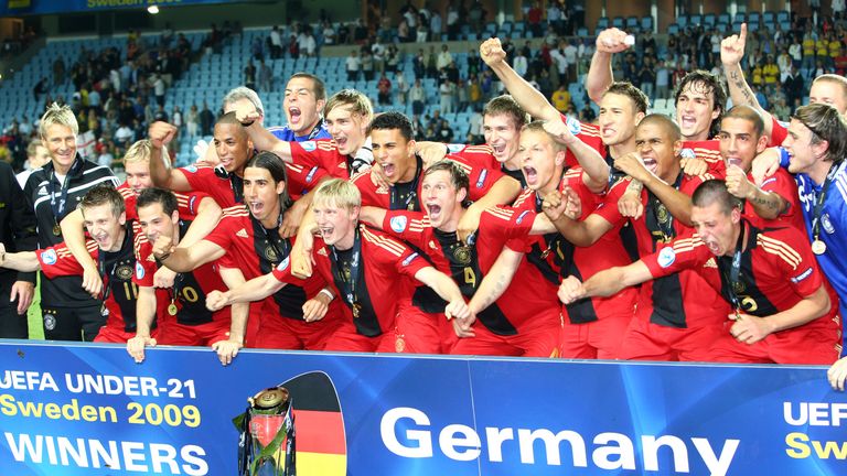 Germany celebrate their 2009 success
