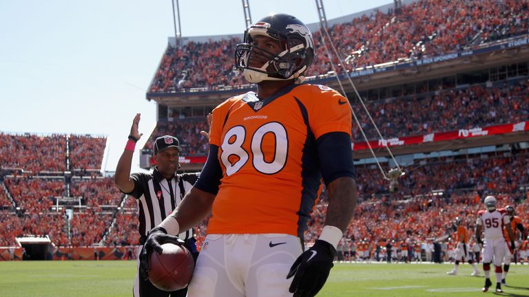 Tight end Duane Young of the San Diego Chargers looks on during a