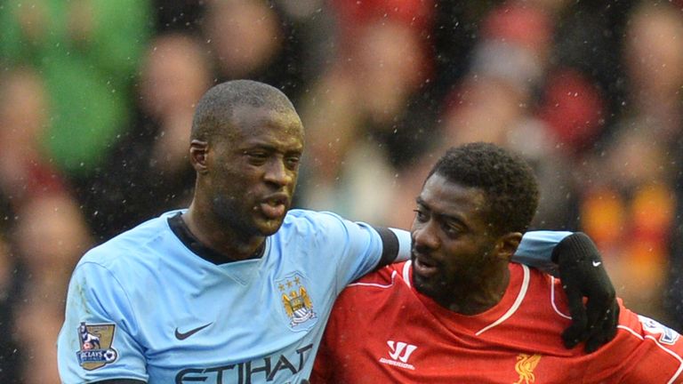 Yaya and Kolo faced each other for the first time in March