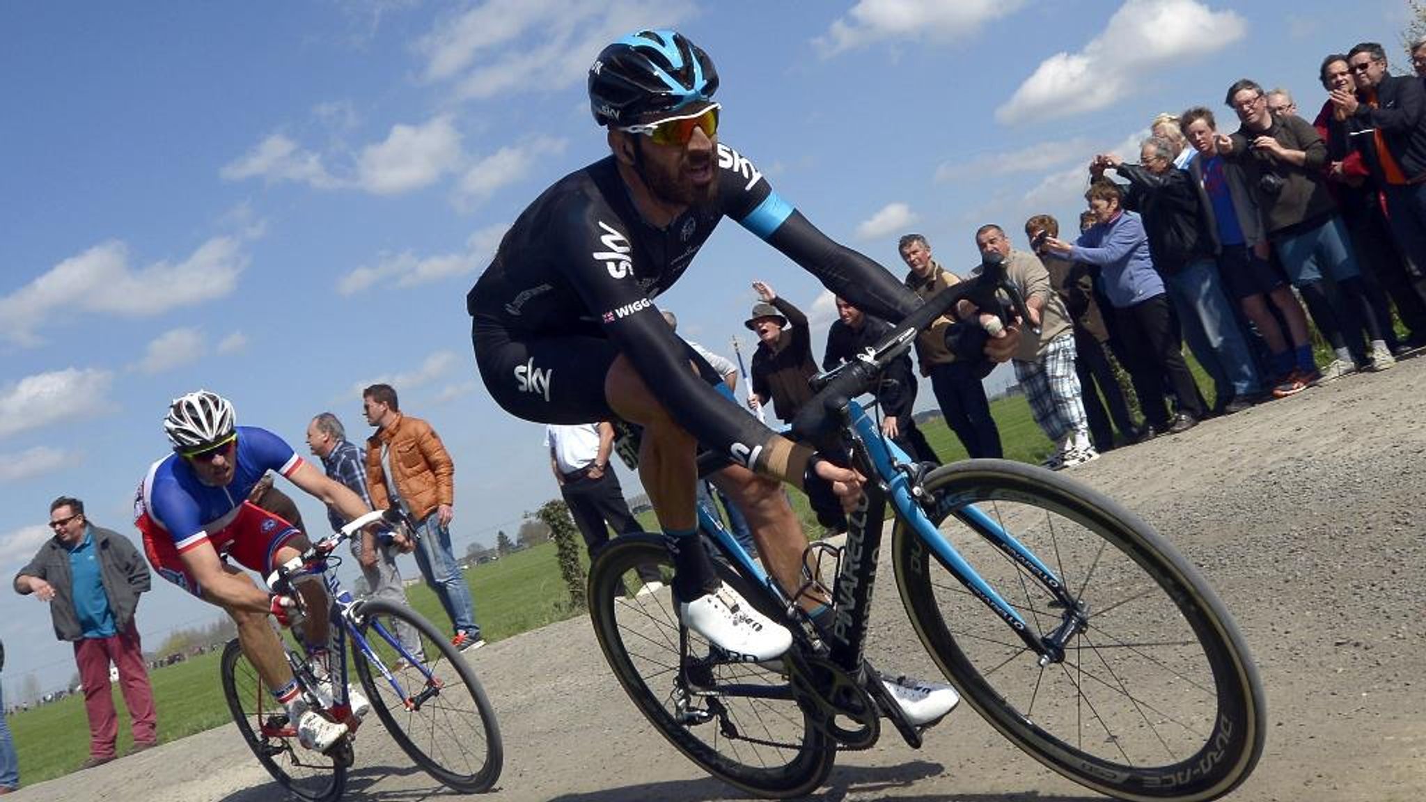 Sir Bradley Wiggins happy with Paris-Roubaix performance Cycling News Sky Sports