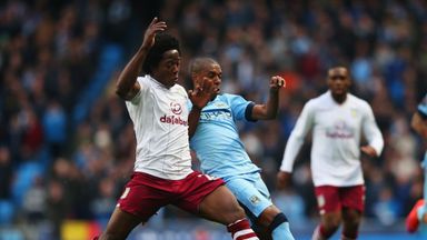 Aston Villa's Carlos Sanchez and Manchester City's Fernandinho