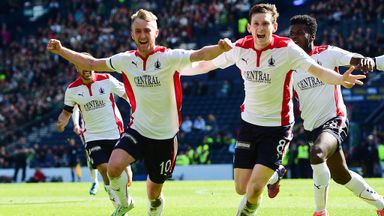 Image of Falkirk's Craig Sibbald celebrates after scoring
