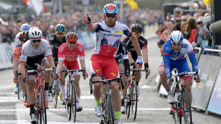 Alexander Kristoff took his second classics win of the year at Scheldeprijs
