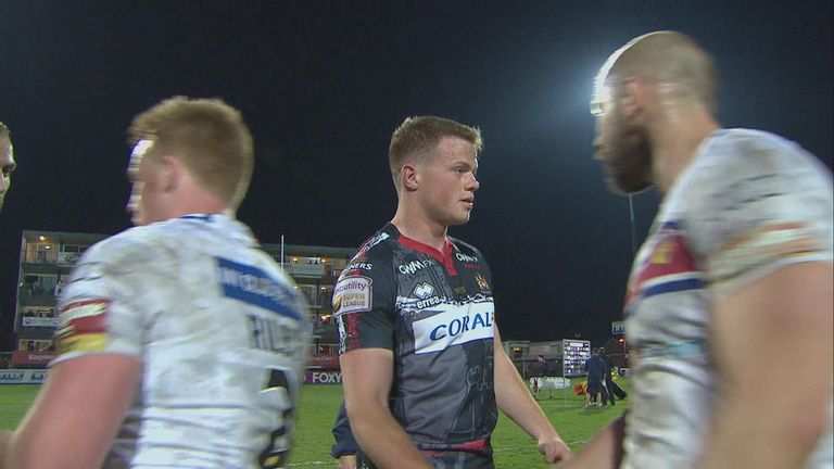 Wigan wing Joe Burgess scored his first Super League hat-trick against Wakefield