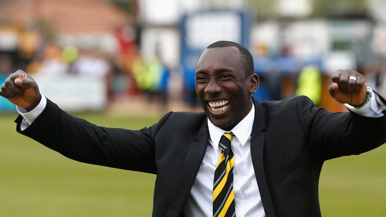 Burton boss Jimmy Floyd Hasselbaink is also on the list for manager of the month