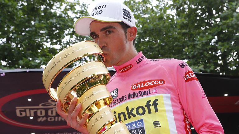 Alberto Contador is only the second rider to win all three grand tours more than once