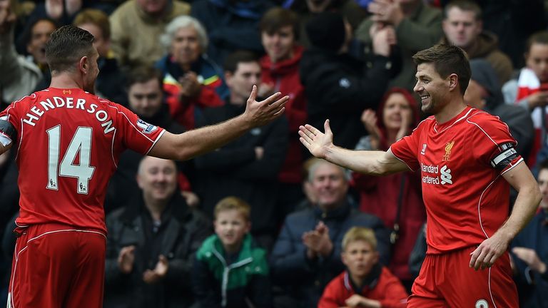 Jordan Henderson stood in as captain when Steven Gerrard was unavailable last term