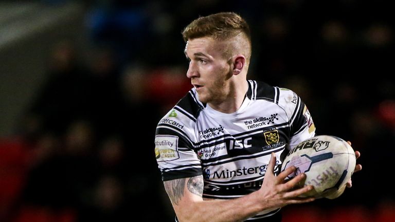 Hull FC's Marc Sneyd in action.