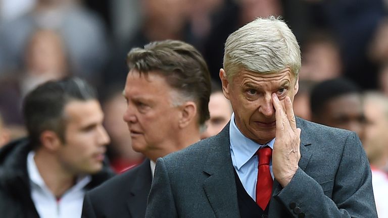 Wenger's Arsenal finished third - five points above Manchester United - in the Premier League last season
