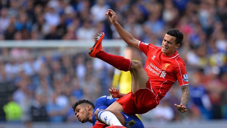 Ruben Loftus-Cheek got in an early foul on danger man Philippe Coutinho
