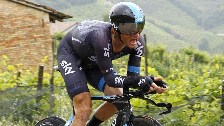 Vasil Kiryienka won the stage by 13 seconds