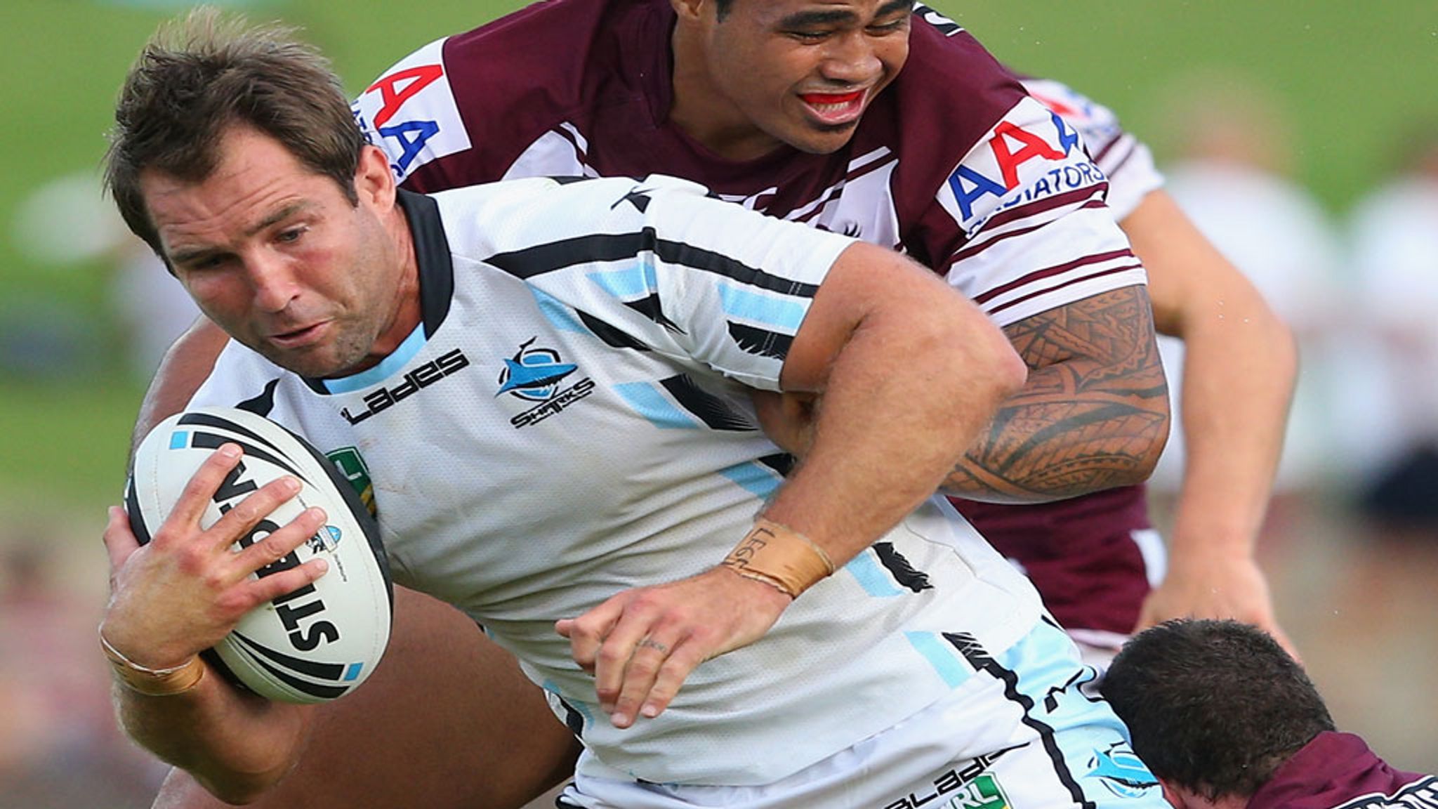 Former rugby league player Ben Ross injured in televised charity arm-wrestle Rugby League News Sky Sports