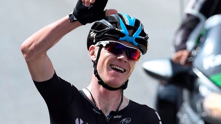 Chris Froome launched his winning attack with 1.6km to go