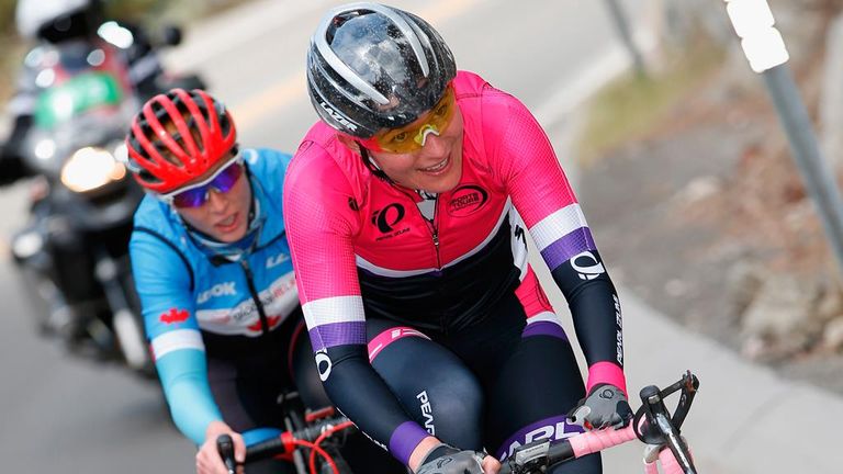 Dame Sarah Storey in action at May's Tour of California, where she finished 23rd
