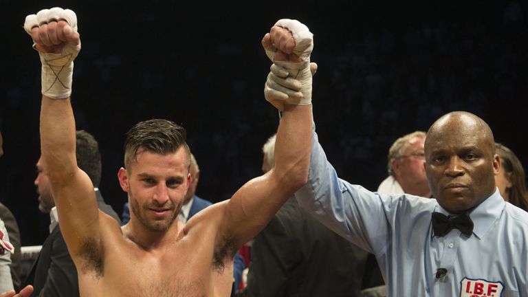 David Lemieux (left) holds the IBF world middleweight title