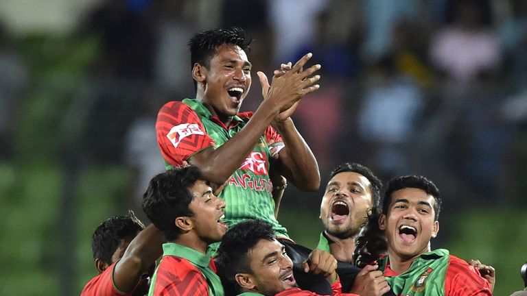 Mustafizur Rahman (top) is a key part of a talented Bangladesh team