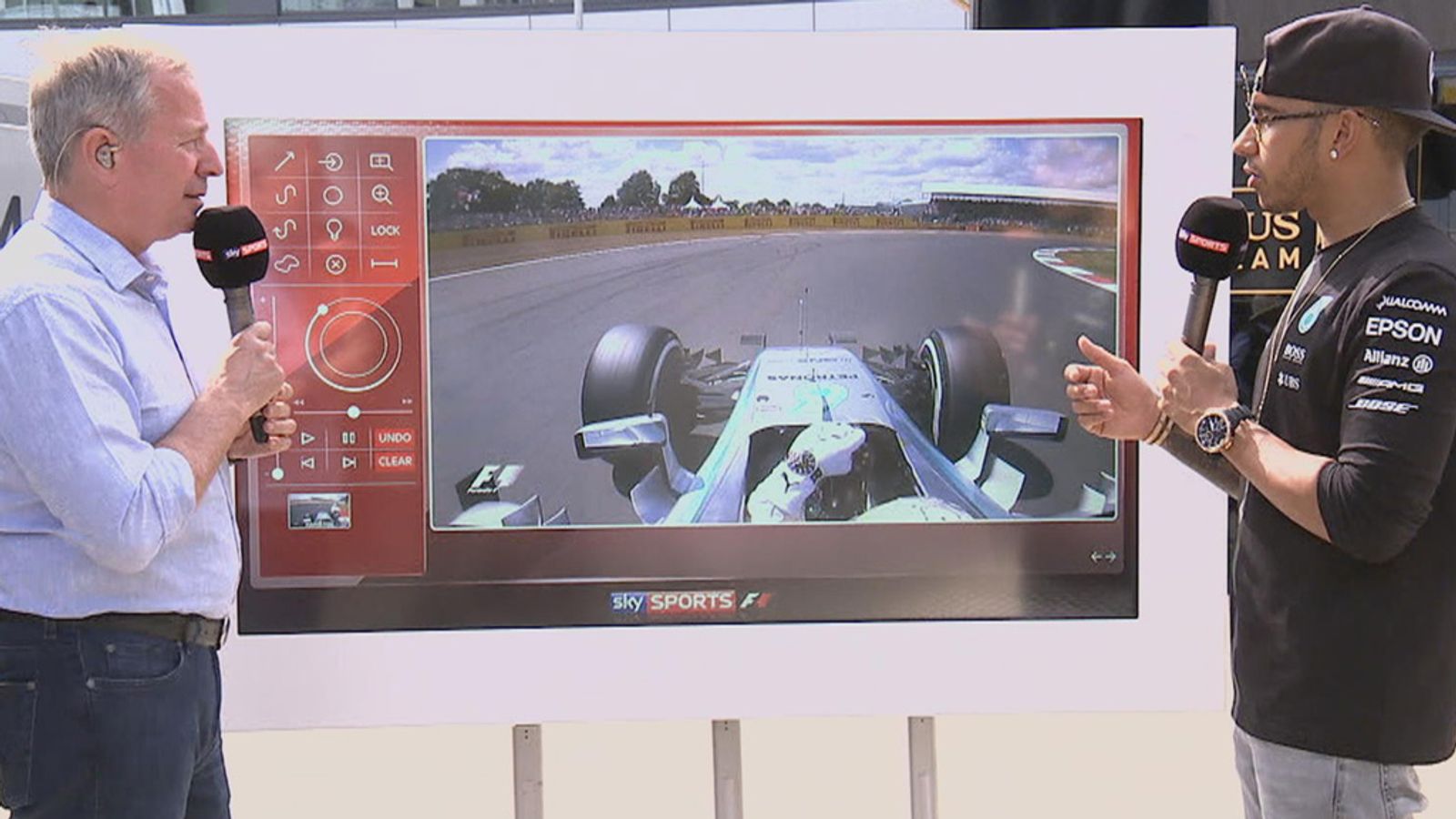 Lewis Hamilton Talks Martin Brundle Through His British GP Pole Lap ...