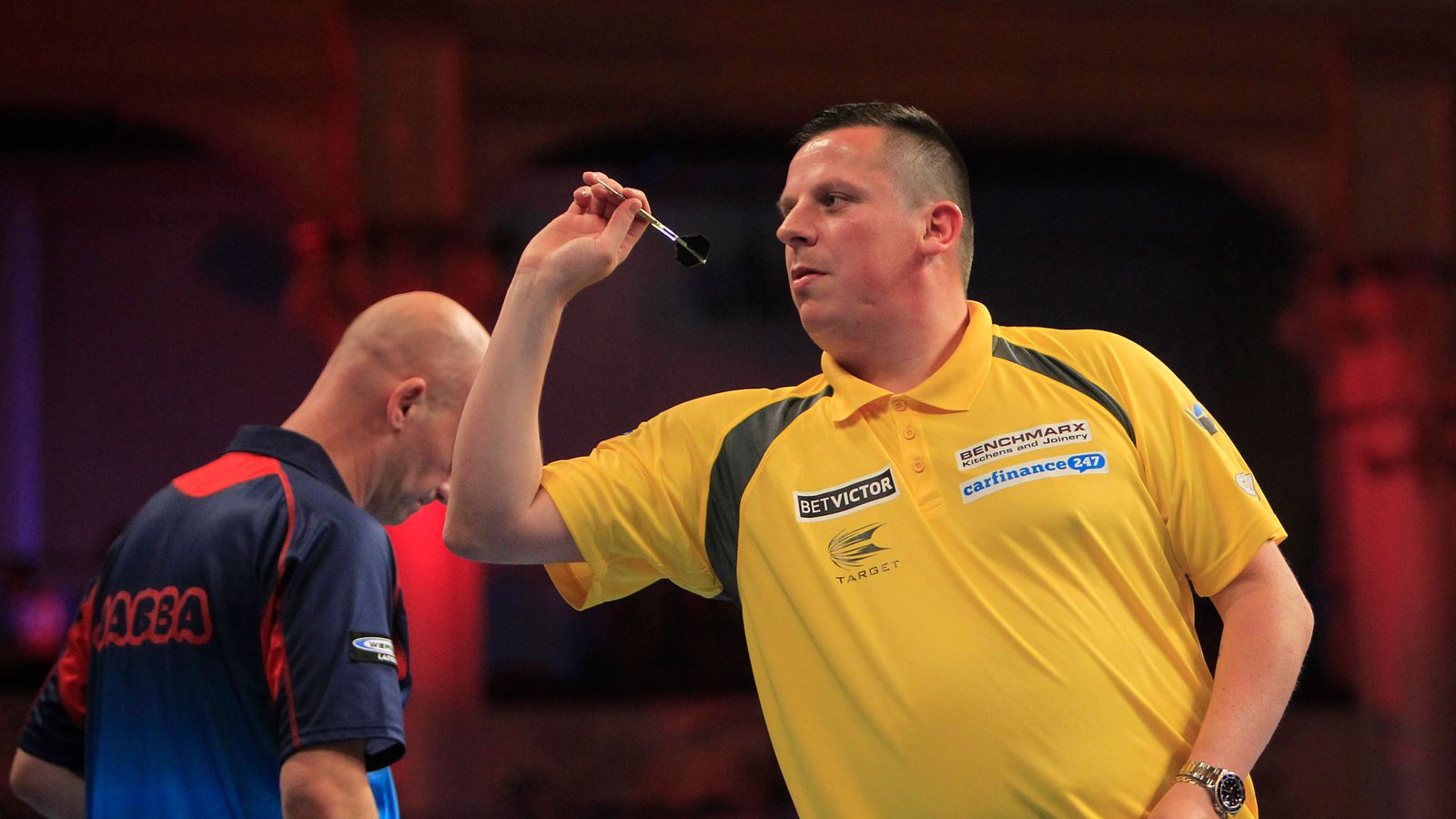 WATCH: Dave Chisnall hits nine-darter against Peter Wright | Darts News ...