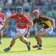  Conor Lehane hit 1-6 for Cork in a sparkling performance. 