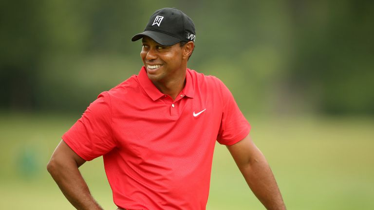 Tiger Woods showed signs of encouragement at the Greenbrier Classic