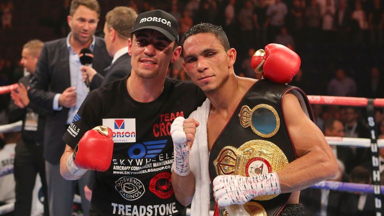 Anthony Crolla and Darleys Perez after their draw in July
