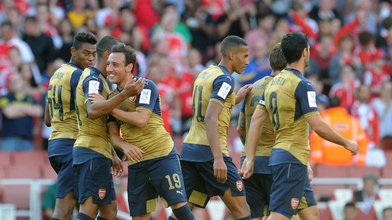 Santi Cazorla completed the scoring in Arsenal's 6-0 win