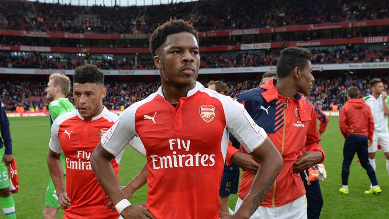 Akpom featured in all four of Arsenal's pre-season games in the summer