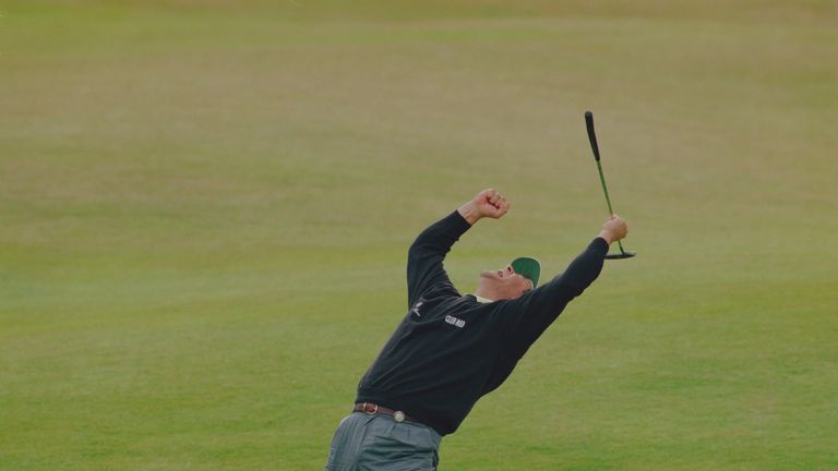 Costantino Rocca produced the putt of his life to take the tournament in to a play-off.