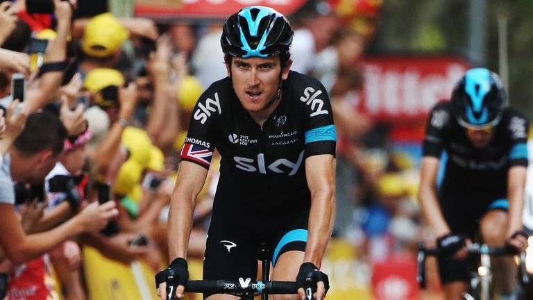 Geraint Thomas lost only 38 seconds despite being involved in a nasty crash on stage 16