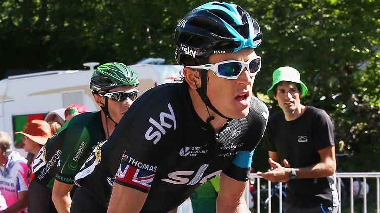 Geraint Thomas performs a huge role for Chris Froome on the flat and in the mountains