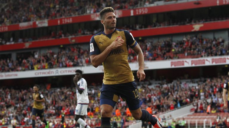 Olivier Giroud opened the scoring for Arsenal
