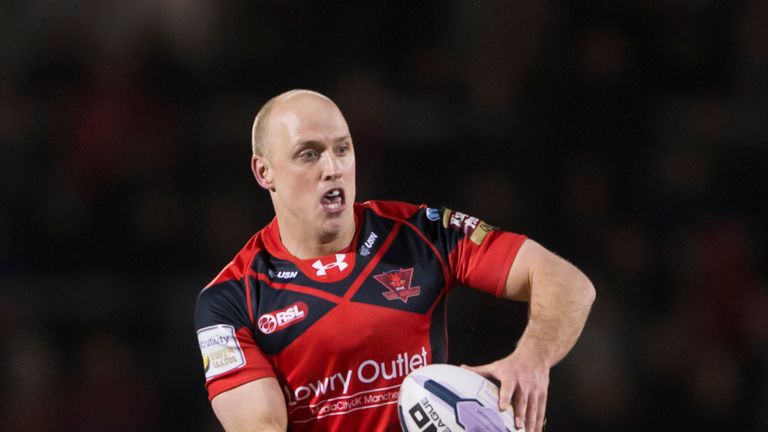 Salford's Michael Dobson scored 17 points from the boot against Sheffield
