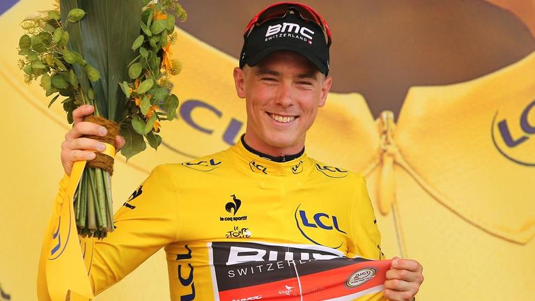 Rohan Dennis claimed the first yellow jersey of the 2015 Tour de France