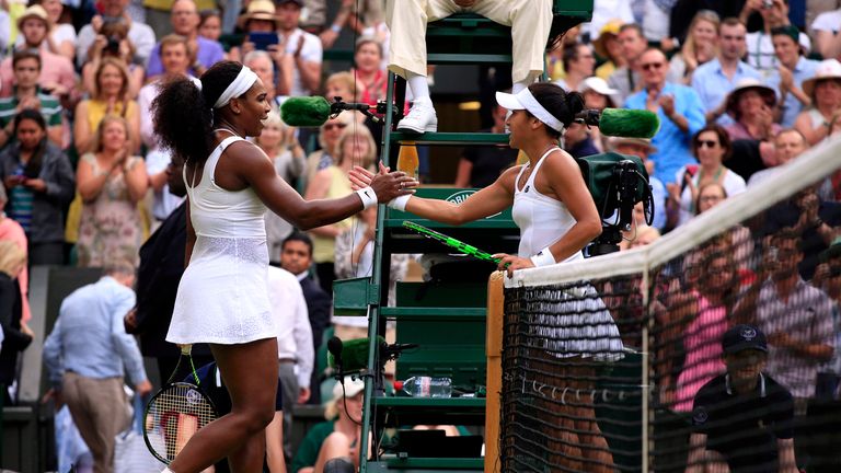 Serena Williams and Heather Watson: Played out one of the matches of the championships