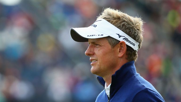 Luke Donald of England looks on during the second round of the 144th Open Championship