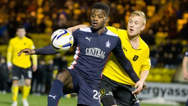 Image of Botti Biabi (L) is the third Falkirk player to join Swansea in 18 months
