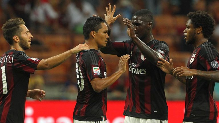 Carlos Bacca celebrates his goal