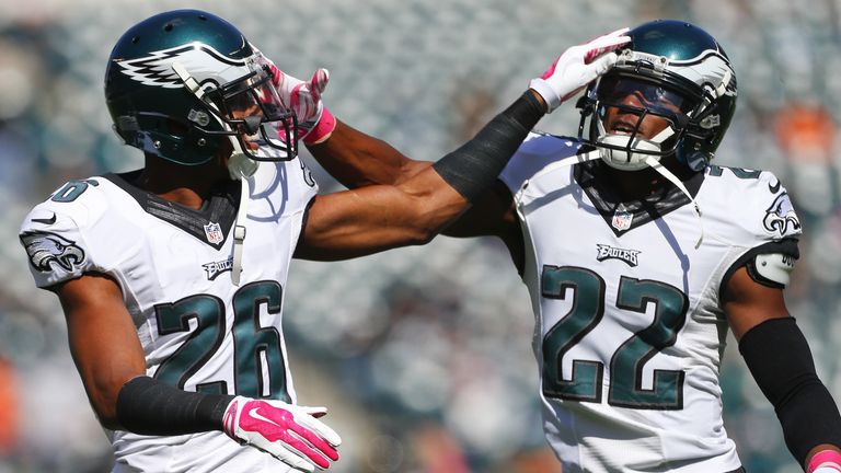 Philadelphia Eagles cornerback Brandon Boykin is picked up by