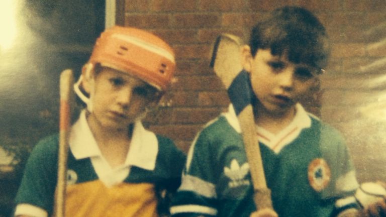 Matthew Macklin (right) during his underage days with Sean McDermotts