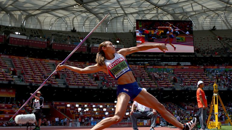 Jessica Ennis-Hill is closing in on gold at the World Championships