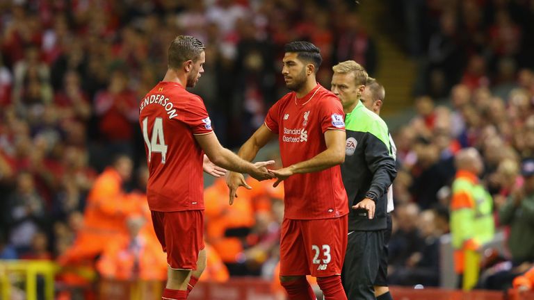 Henderson (left) suffered the injury against Bournemouth in August
