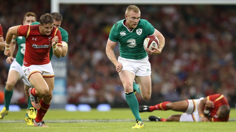 Keith Earls started at centre and scored a try in Ireland's World Cup warm-up win over Wales in Cardiff