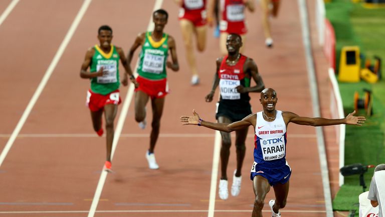 Mo Farah has won the distance double at back-to-back World Championships