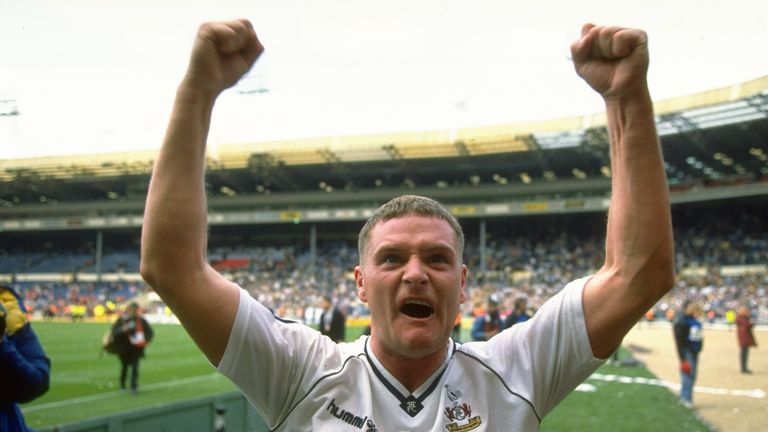 Paul Gascoigne won the 1991 FA Cup during his four years at Tottenham