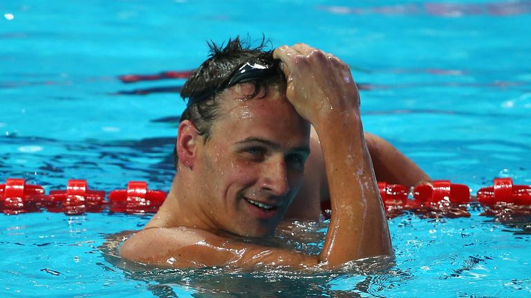 American swimmer Ryan Lochte is a six-time Olympic champion
