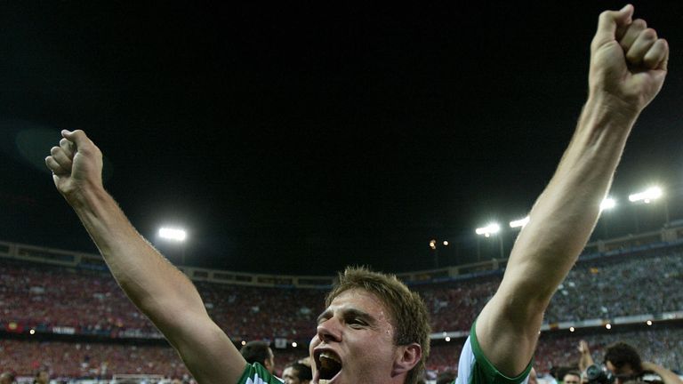 Joaquin was part of Real Betis's 2005 Copa del Rey winning team