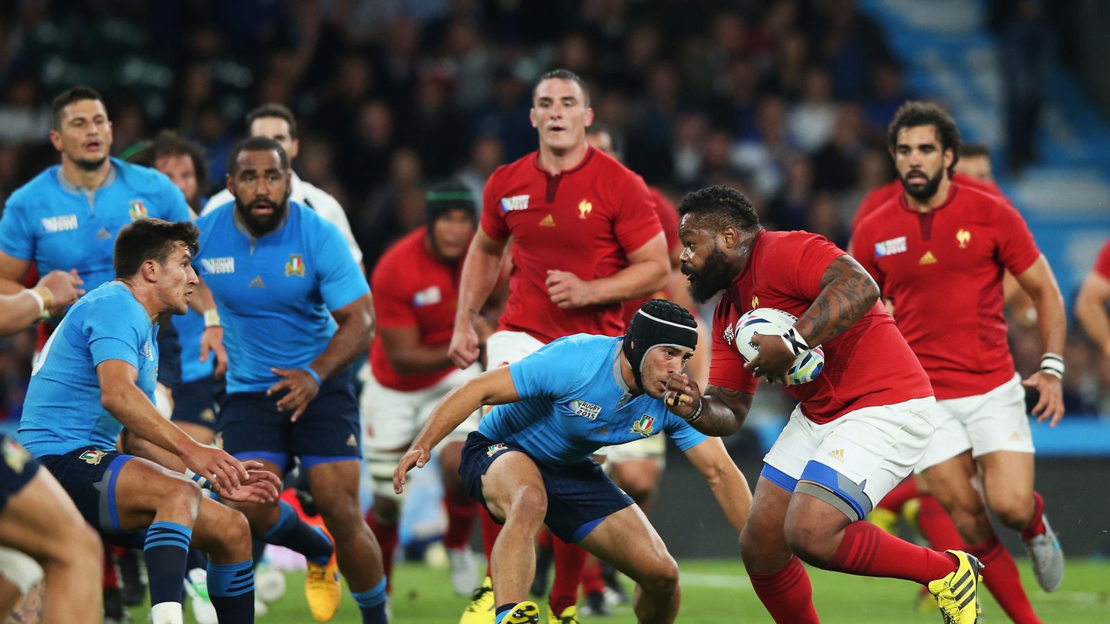 France launched their World Cup with a comfortable 32-10 win over Italy ...