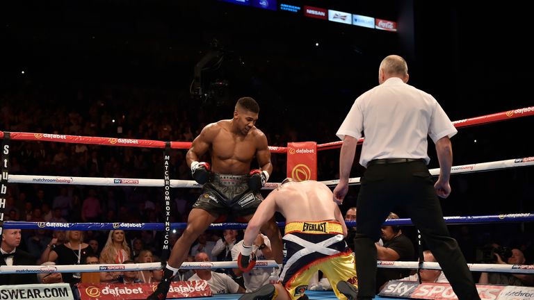Gary Cornish had no answer to the power of Joshua's right