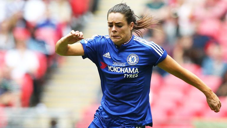 Claire Rafferty scored an own-goal during Chelsea's 2-1 at Wheatsheaf Park against Wolfsburg in the Champions League