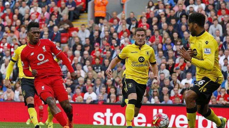 Daniel Sturridge scored his second of the day against Villa